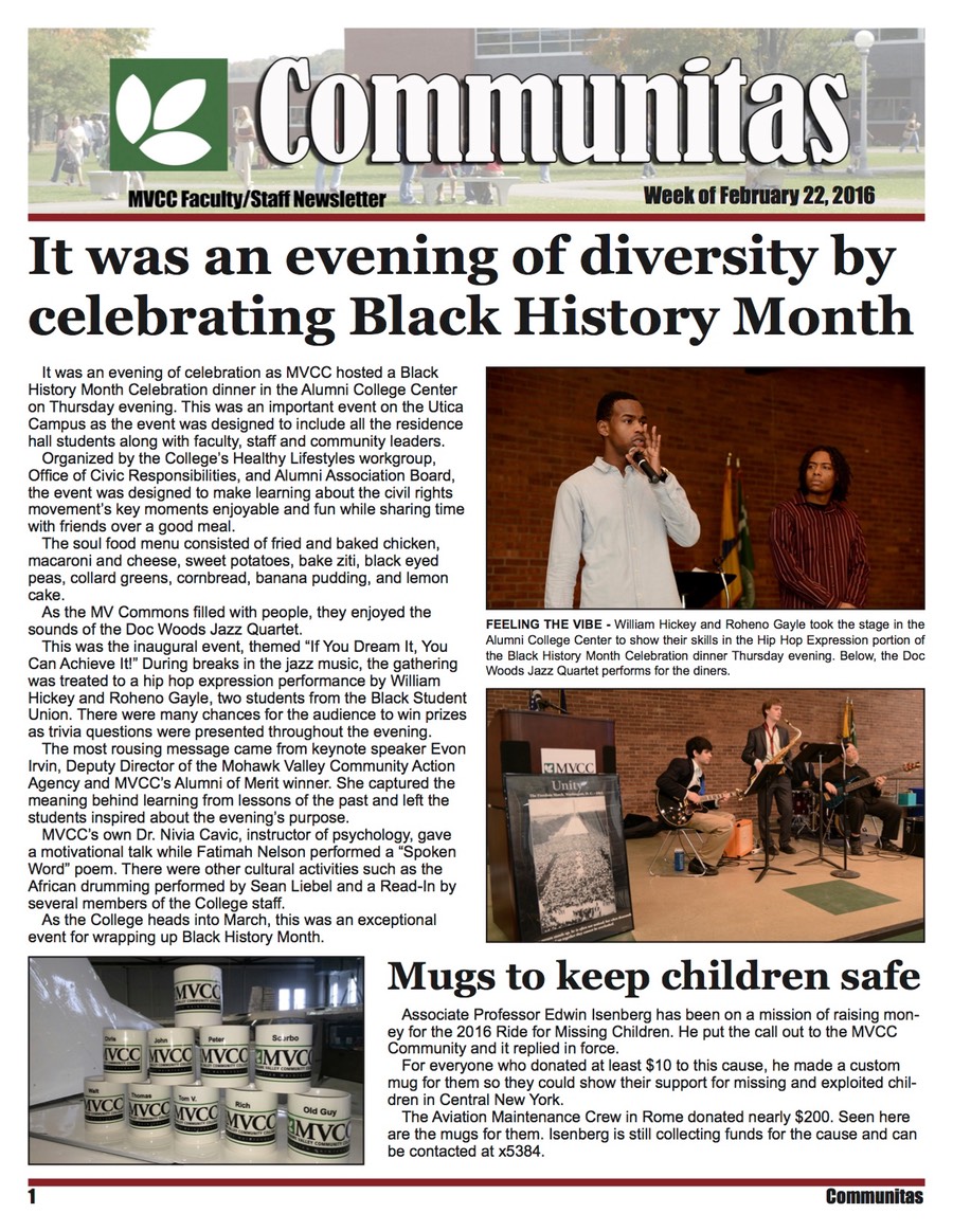 February 22, 2016 Communitas1